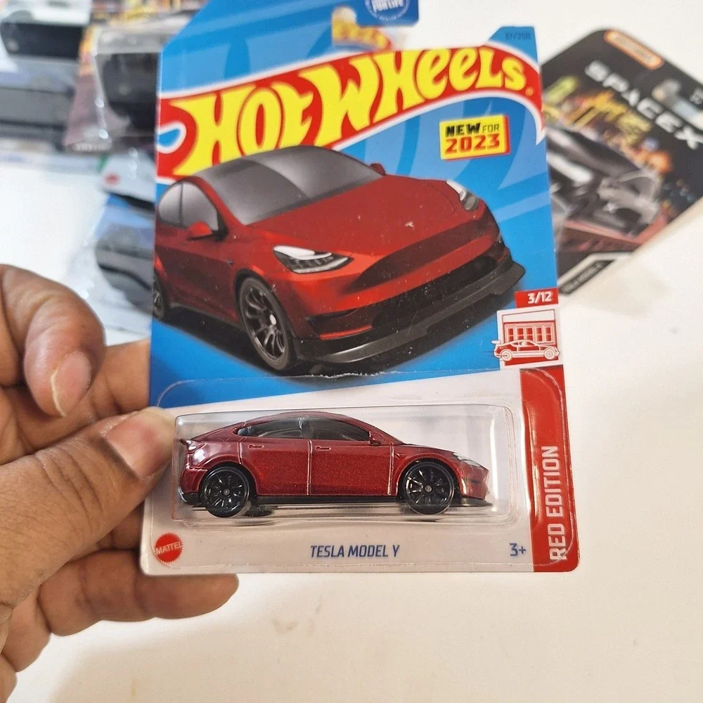 Hot Wheels Tesla 7 Cars Target Red Edition/ Model‎ X/ Black/ White/ Blue